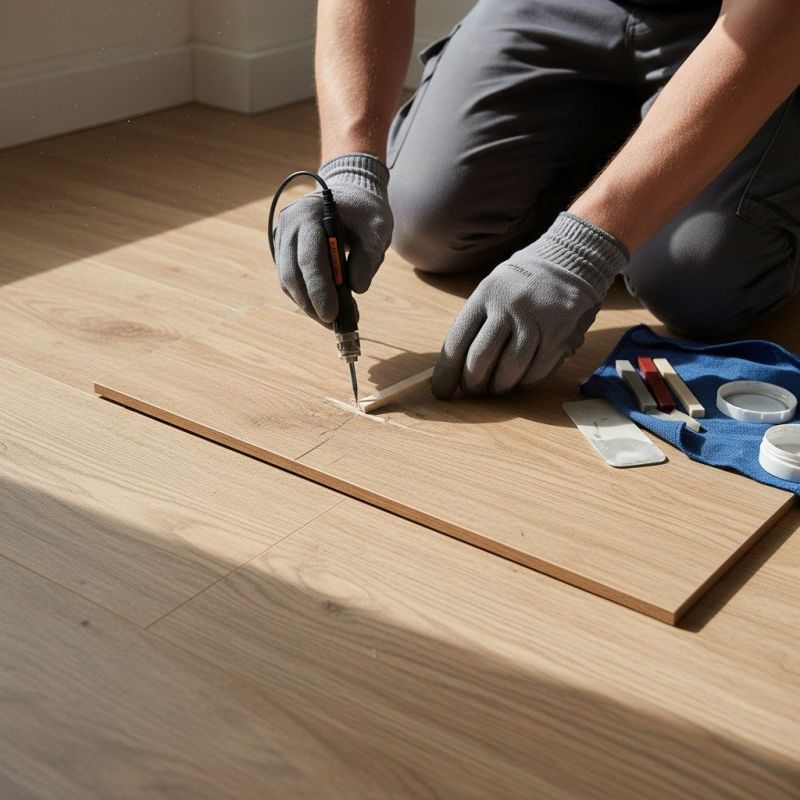 Laminate Flooring Repair detail